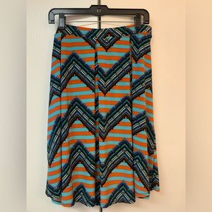 LuLaRoe Skirt Colorful Pattern Size XL.